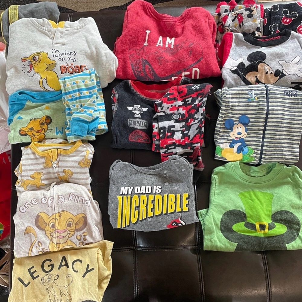 Disney Kids Matching Sets - Red, Gray, Green, Yellow